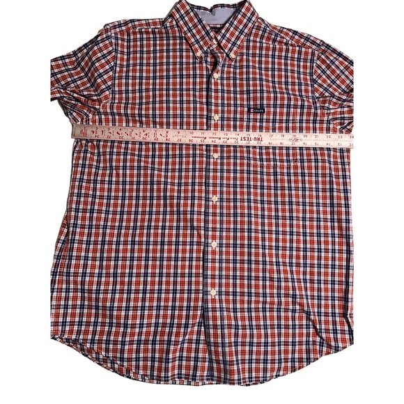 Chaps Large Long‎ Sleeve Navy & Orange Men’s Shirt Button Down Collar - Picture 3 of 8